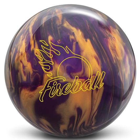 Ebonite Fireball Purple Gold Pearl