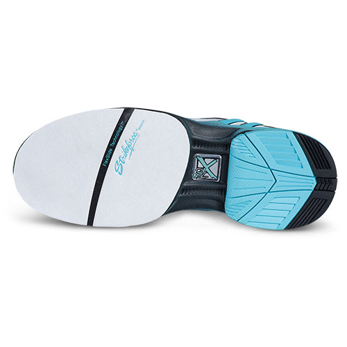 KR Strikeforce Starr White Black Teal Bowling Shoe