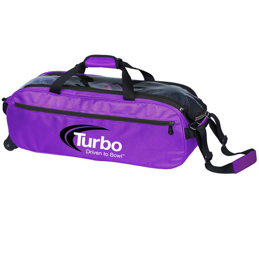 Turbo Pursuit Slim Triple Tote Purple